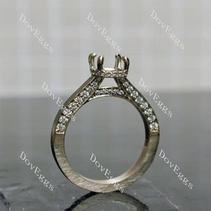 Doveggs solitaire pave engagement ring semi-mount only(Exclusively to DovEggs Stones)