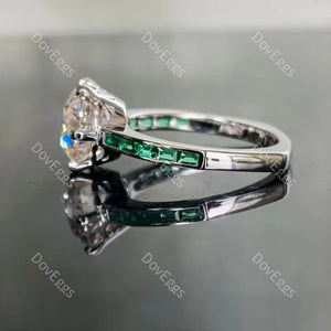 Doveggs channel set engagement ring semi-mount only(Exclusively to DovEggs Stones)