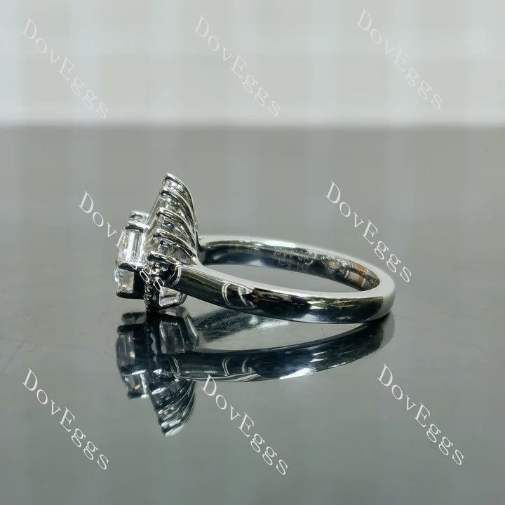 The Gatsby halo engagement ring semi-mount only(Exclusively to DovEggs Stones)