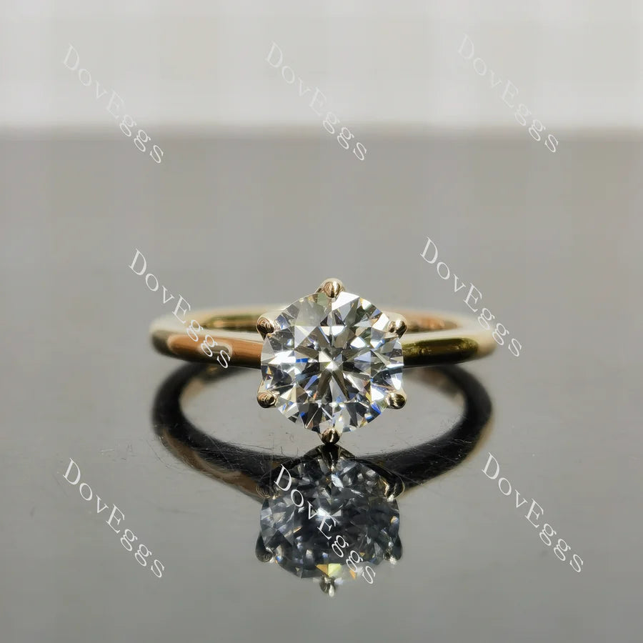 Doveggs solitaire engagement ring semi-mount only(Exclusively to DovEggs Stones)