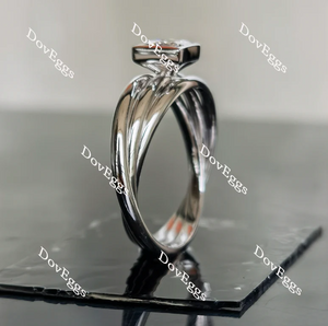 Doveggs bezel setting engagement ring semi-mount only(Exclusively to DovEggs Stones)