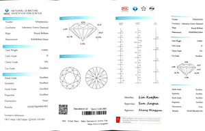 Doveggs 2.445ct Round D Color VS1 Clarity Excellent cut lab diamond stone(certified)