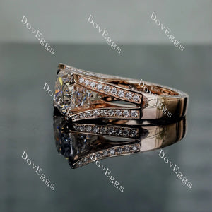 The Atlanta pave split shank engagement ring only semi-mount only(Exclusively to DovEggs Stones)