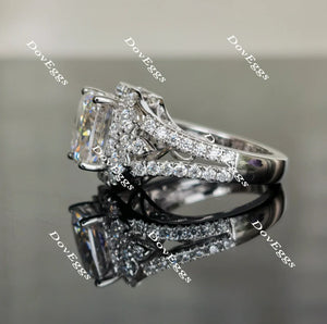 The Janet art deco engagement ring only semi-mount only(Exclusively to DovEggs Stones)