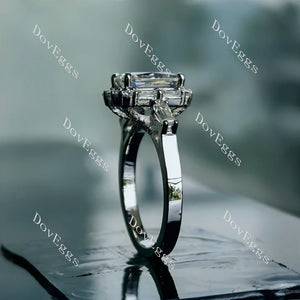 DovEggs halo pave engagement ring semi-mount only(Exclusively to DovEggs Stones)