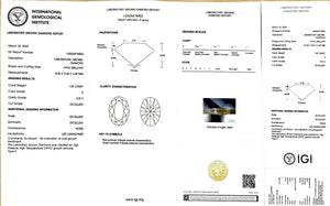 Doveggs 1.03ct oval E color VVS2 Clarity Excellent cut lab diamond stone(certified)