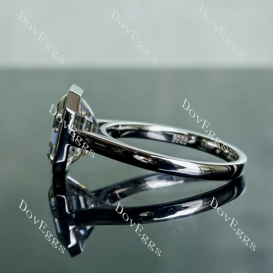 Doveggs solitaire engagement ring semi-mount only(Exclusively to DovEggs Stones)