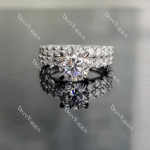 Doveggs pave art deco engagement ring only semi-mount only(Exclusively to DovEggs Stones)