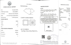 Doveggs 2.086ct radiant E color VVS2 Clarity Excellent cut lab diamond stone(certified)