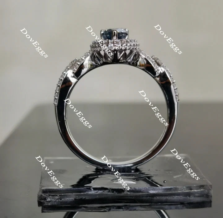 Sassanach pave engagement ring only semi-mount only(Exclusively to DovEggs Stones)