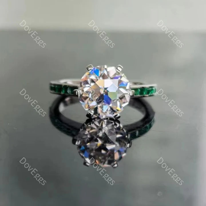 Doveggs channel set engagement ring semi-mount only(Exclusively to DovEggs Stones)