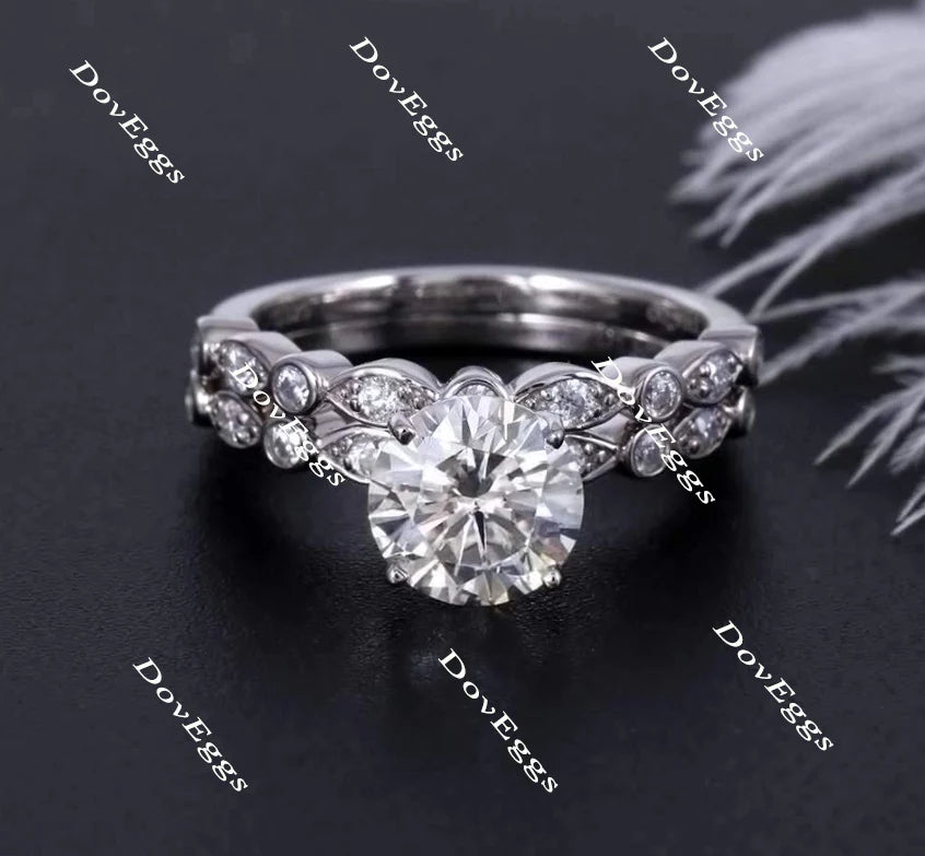 DovEggs art deco engagement ring only semi-mount only(Exclusively to DovEggs Stones)