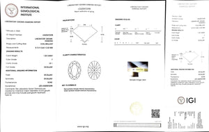 Doveggs 1.02ct oval F color VS1 Clarity Excellent cut lab diamond stone(certified)