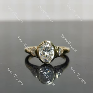 Group Order oval moissanite/colored gem sterling silver engagement ring