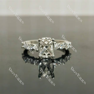 Doveggs pave engagement ring only semi-mount only(Exclusively to DovEggs Stones)