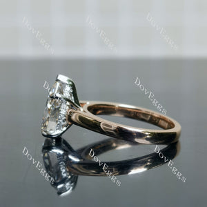 Doveggs Pear Solitaire Lab Grown Diamond Engagement Ring