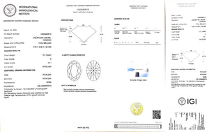 Doveggs 1.01 ct oval D color VS1 Clarity Excellent cut lab diamond stone(certified)