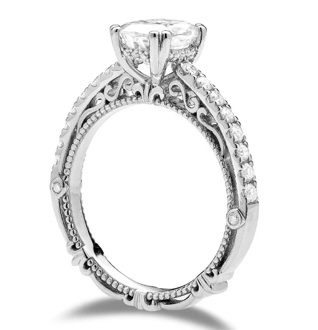 DovEggs Vintage/Antique engagement ring only semi-mount only(Exclusively to DovEggs Stones)