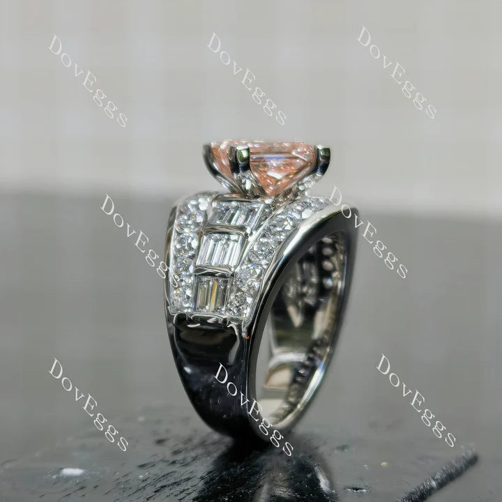 Doveggs channel vintage engagement ring only semi-mount only(Exclusively to DovEggs Stones)