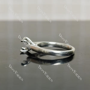 Doveggs solitaire engagement ring semi-mount only(Exclusively to DovEggs Stones)