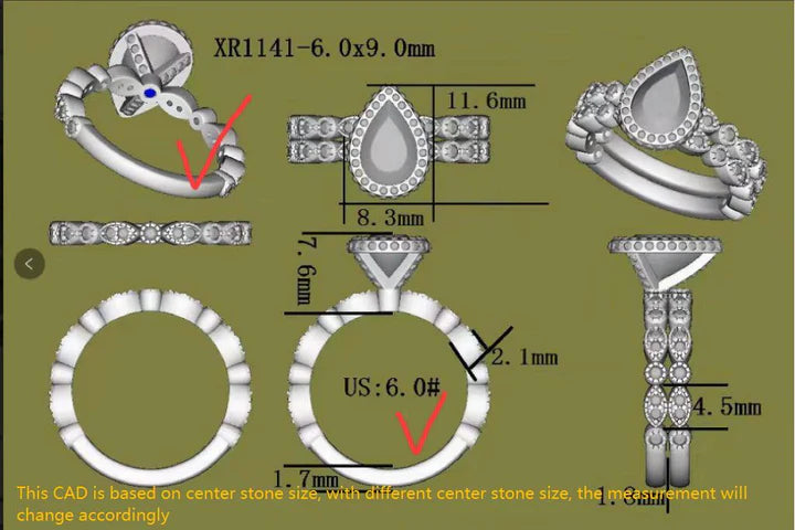 DovEggs pave halo engagement ring engagement ring only semi-mount only(Exclusively to DovEggs Stones)