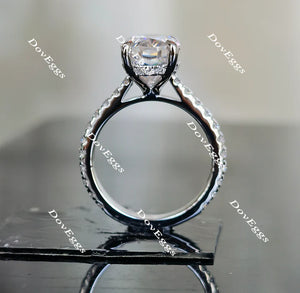 The Christina pave engagement ring only semi-mount only(Exclusively to DovEggs Stones)