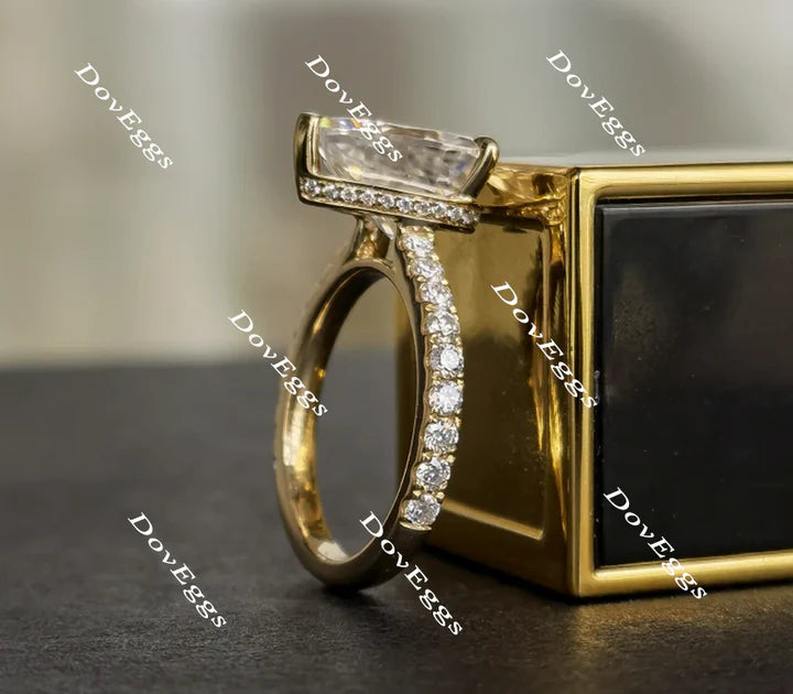 DovEggs pave engagement ring semi-mount only(Exclusively to DovEggs Stones)