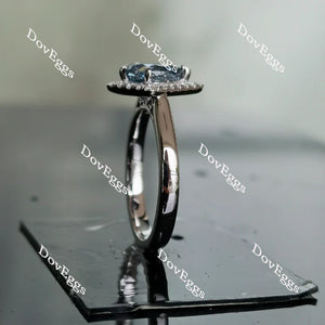 Doveggs pave halo engagement ring semi-mount only(Exclusively to DovEggs Stones)