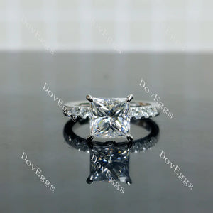 Doveggs pave engagement ring only semi-mount only(Exclusively to DovEggs Stones)