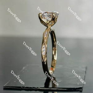 DovEggs floral engagement ring semi-mount only(Exclusively to DovEggs Stones)