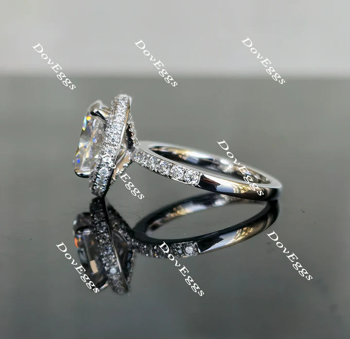 DovEggs halo engagement ring only semi-mount only(Exclusively to DovEggs Stones)