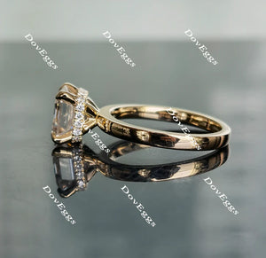 Doveggs hidden halo engagement ring semi-mount only(Exclusively to DovEggs Stones)