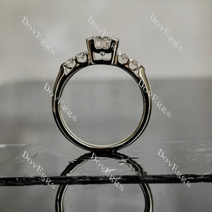 DovEggs pave engagement ring semi-mount only(Exclusively to DovEggs Stones)