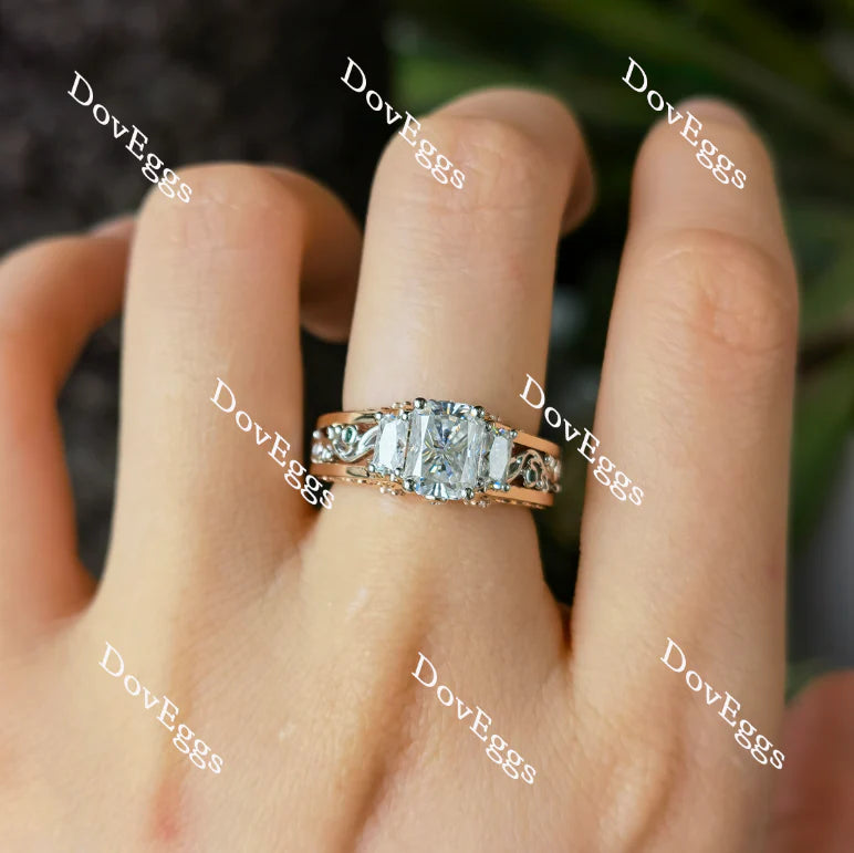 Mi amore eterno Julieann hard engraved vintage engagement ring only semi-mount only(Exclusively to DovEggs Stones)