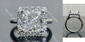 Doveggs halo engagement ring only semi-mount only(Exclusively to DovEggs Stones)