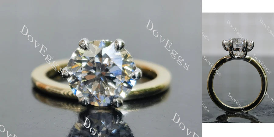 Doveggs solitaire engagement ring semi-mount only(Exclusively to DovEggs Stones)