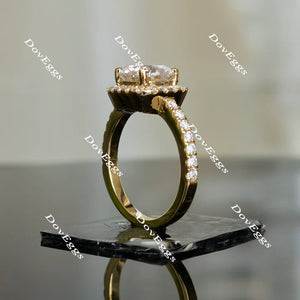 DovEggs halo engagement ring only semi-mount only(Exclusively to DovEggs Stones)