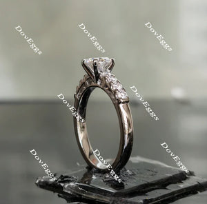 DovEggs eternity pave engagement ring semi-mount only(Exclusively to DovEggs Stones)