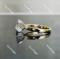 Doveggs solitaire engagement ring semi-mount only(Exclusively to DovEggs stones)