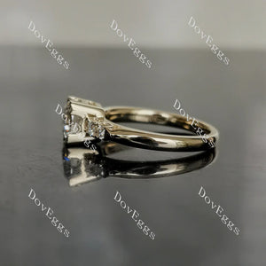 DovEggs pave engagement ring semi-mount only(Exclusively to DovEggs Stones)