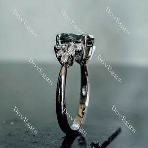 Doveggs floral engagement ring only semi-mount only(Exclusively to DovEggs Stones)