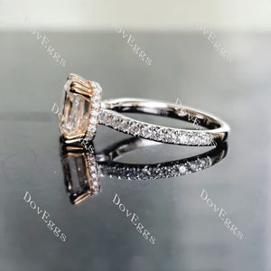 DovEggs eternity pave engagement ring only semi-mount only(Exclusively to DovEggs Stones)