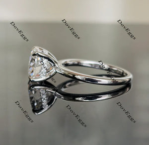 Doveggs pave engagement ring only semi-mount only(Exclusively to DovEggs Stones)