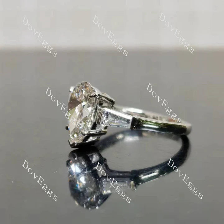 The Maddox three stones engagement ring semi-mount only(Exclusively to DovEggs Stones)