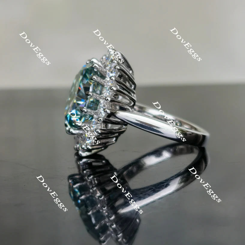 DovEggs halo engagement ring only semi-mount only(Exclusively to DovEggs Stones)