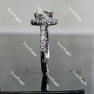 DovEggs halo engagement ring semi-mount only(Exclusively to DovEggs Stones)