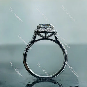 DovEggs halo engagement ring semi-mount only(Exclusively to DovEggs Stones)