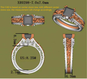 Doveggs vintage engagement ring only semi-mount only(Exclusively to DovEggs Stones)