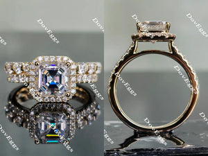 DovEggs halo engagement ring only semi-mount only(Exclusively to DovEggs Stones)