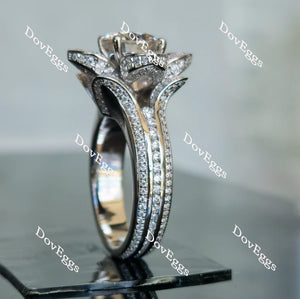 llka's flower dream round full eternity channel set engagement ring only semi-mount only(Exclusively to DovEggs Stones)